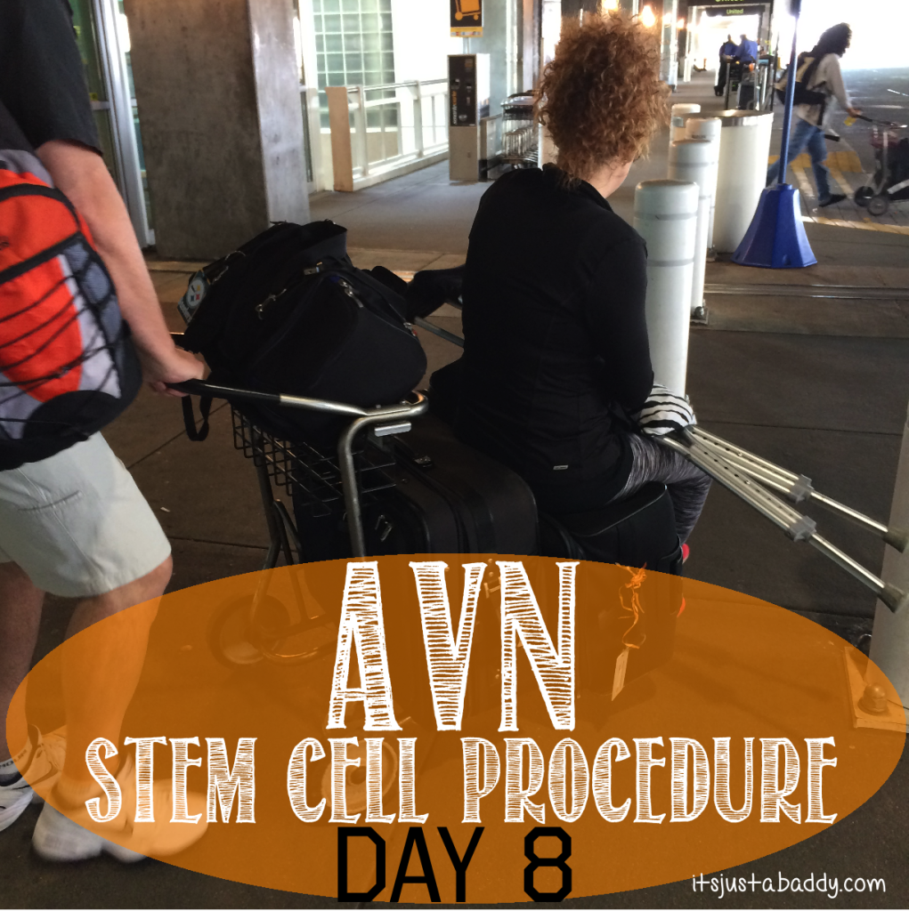 AVN Regenexx Stem Cell Procedure - Day 8: Last Injection & Flight Home - itjustabadday.com